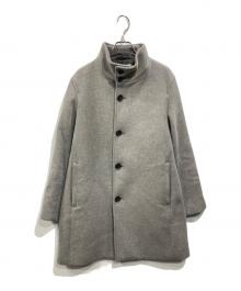BEAUTY&YOUTH（ビューティーアンドユース）の古着「ダブルフェイス メルトン レイズドネック コート」｜グレー