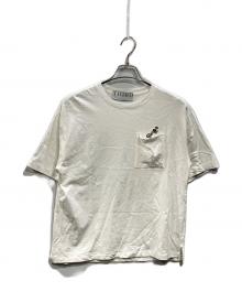 THIRD MAGAZINE（サードマガジン）の古着「Jumping Tiger ロゴTシャツ」｜ホワイト