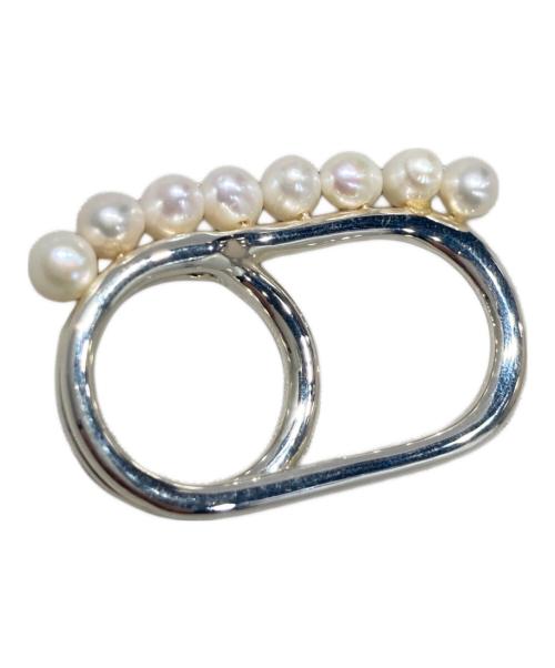 Whim Gazette Hoaw.（ウィム ガゼット ハァウ）Whim Gazette Hoaw. (ウィム ガゼット ハァウ) パールダブルリング サイズ:10号の古着・服飾アイテム