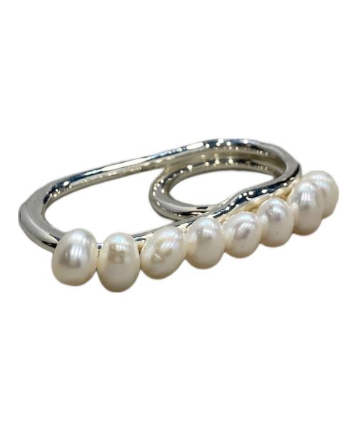 Whim Gazette Hoaw.（ウィム ガゼット ハァウ）Whim Gazette Hoaw. (ウィム ガゼット ハァウ) パールダブルリング サイズ:10号の古着・服飾アイテム