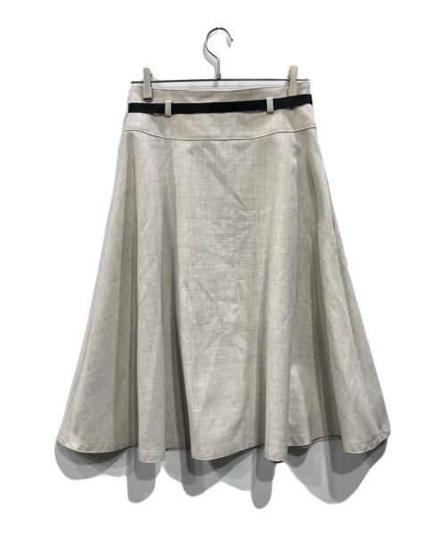 M'S GRACY（エムズグレイシー）M'S GRACY (エムズグレイシー) 花ボタン付きフレアースカート アイボリー サイズ:Mの古着・服飾アイテム