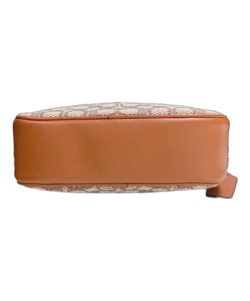 COACH（コーチ）COACH (コーチ) ショルダーバッグ ブラウン×ベージュの古着・服飾アイテム