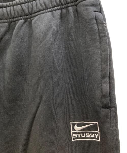 NIKE（ナイキ）NIKE (ナイキ) stussy (ステューシー) ストーン ウォッシュド フリース スウェット ロングパンツ ブラック サイズ:Lの古着・服飾アイテム