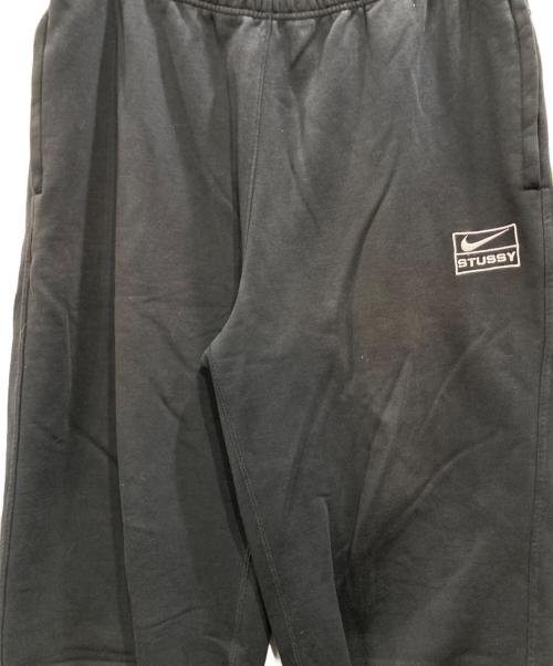 NIKE（ナイキ）NIKE (ナイキ) stussy (ステューシー) ストーン ウォッシュド フリース スウェット ロングパンツ ブラック サイズ:Lの古着・服飾アイテム