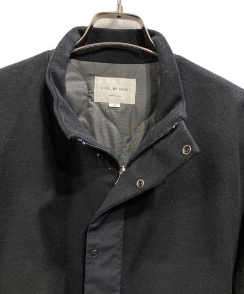 STILL BY HAND（スティルバイハンド）STILL BY HAND (スティルバイハンド) スタンドカラーブルゾン ブラック サイズ:46の古着・服飾アイテム