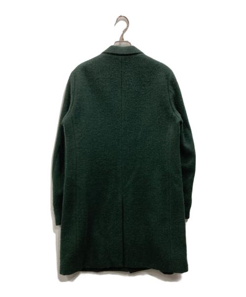 STILL BY HAND（スティルバイハンド）STILL BY HAND (スティルバイハンド) ウールモッサ チェスターコート グリーン サイズ:46の古着・服飾アイテム