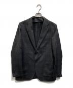TOMORROW LAND PILGRIMトゥモローランド ピルグリム）の古着「ウーステッドツイード シングル2Bテーラードジャケット」｜ブラック