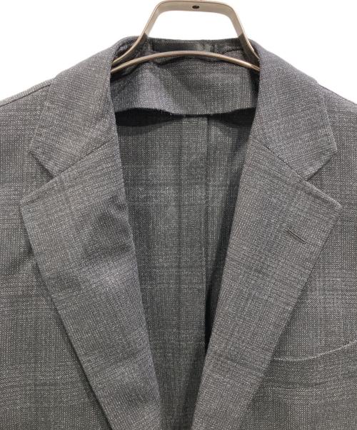 TOMORROW LAND PILGRIM（トゥモローランド ピルグリム）TOMORROW LAND PILGRIM (トゥモローランド ピルグリム) ウーステッドツイード シングル2Bテーラードジャケット ブラック サイズ:46の古着・服飾アイテム