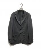 TOMORROW LANDトゥモローランド）の古着「ストレッチウール シングル3Bジャケット」｜グレー