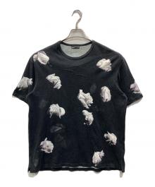LAD MUSICIAN（ラッドミュージシャン）の古着「総柄Tシャツ」｜ブラック