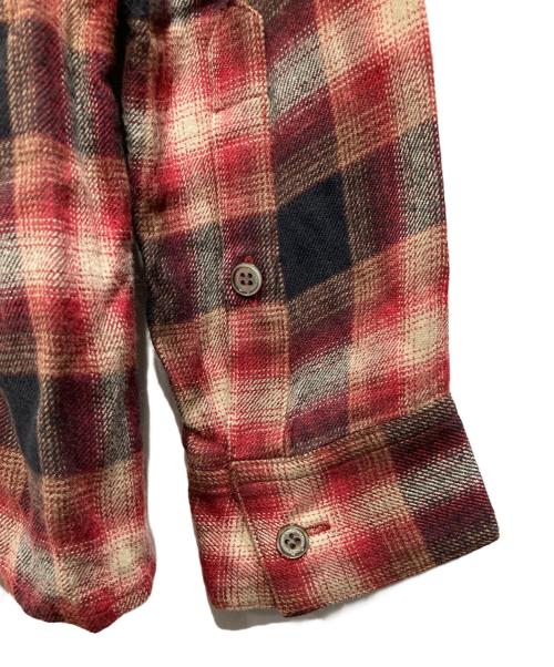 CHRISTIAN DADA（クリスチャンダダ）CHRISTIAN DADA (クリスチャンダダ) FULL ZIP PLAID SHIRT レッド サイズ:Mの古着・服飾アイテム