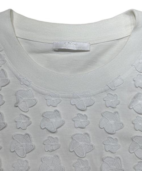 Chloe（クロエ）Chloe (クロエ) デザインカットソー ホワイト サイズ:XSの古着・服飾アイテム