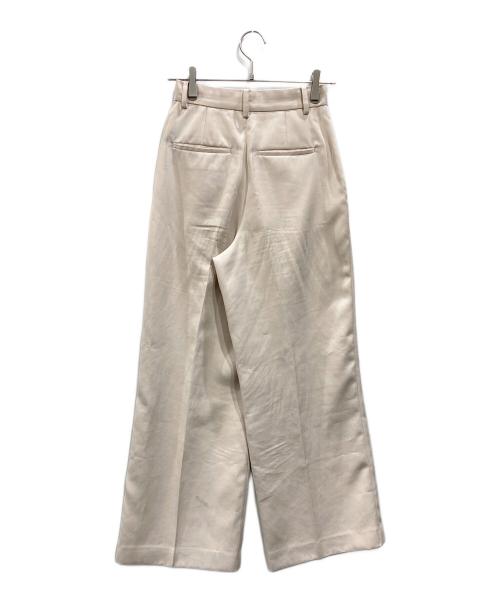 TODAYFUL（トゥデイフル）TODAYFUL (トゥデイフル) Doubletuck Satin Trousers ベージュ サイズ:36の古着・服飾アイテム