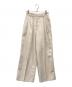TODAYFUL（トゥデイフル）の古着「Doubletuck Satin Trousers」｜ベージュ