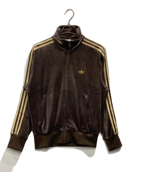 adidas Originals（アディダスオリジナル）adidas originals (アディダスオリジナル) FIREBIRD VELOUR TRACK TOP ブラウン サイズ:Sの古着・服飾アイテム