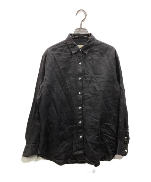 UNITED ARROWS TOKYO（ユナイテッドアローズトウキョウ）UNITED ARROWS TOKYO (ユナイテッドアローズトウキョウ) リネンシャツ ブラック サイズ:38の古着・服飾アイテム