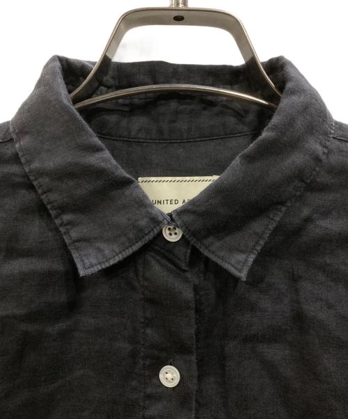 UNITED ARROWS TOKYO（ユナイテッドアローズトウキョウ）UNITED ARROWS TOKYO (ユナイテッドアローズトウキョウ) リネンシャツ ブラック サイズ:38の古着・服飾アイテム