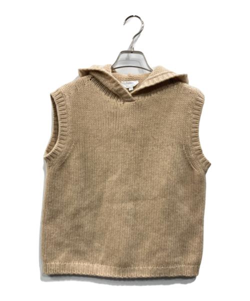 MaxMara（マックスマーラ）MaxMara (マックスマーラ) カシミヤ混ニットベスト ベージュ サイズ:Mの古着・服飾アイテム