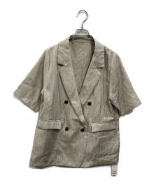 Omekashi（オメカシ）の古着「ハーフスリーブジャケット」｜グレー