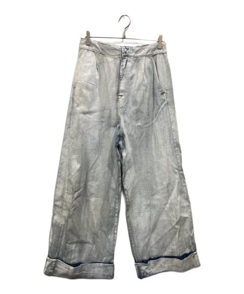 MM6 Maison Margiela（エムエムシックスメゾンマルジェラ）MM6 Maison Margiela (エムエムシックスメゾンマルジェラ) コーティング加工デニムパンツ ホワイト サイズ:SIZE42の古着・服飾アイテム