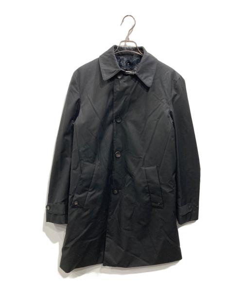 ARMANI COLLEZIONI（アルマーニ コレツィオーニ）ARMANI COLLEZIONI (アルマーニ コレツィオーニ) ボアライナー付ステンカラーコート ブラック サイズ:SIZE44の古着・服飾アイテム