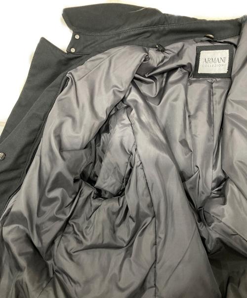 ARMANI COLLEZIONI（アルマーニ コレツィオーニ）ARMANI COLLEZIONI (アルマーニ コレツィオーニ) ボアライナー付ステンカラーコート ブラック サイズ:SIZE44の古着・服飾アイテム