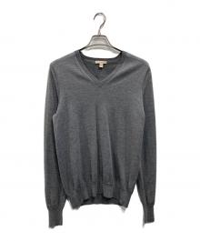 BURBERRY BRIT（バーバリーブリット）の古着「エルボーパッチニット」｜グレー