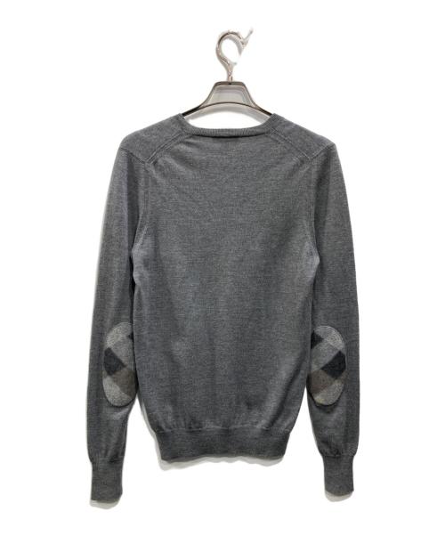 BURBERRY BRIT（バーバリーブリット）BURBERRY BRIT (バーバリーブリット) エルボーパッチニット グレー サイズ:Sの古着・服飾アイテム