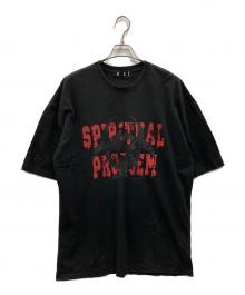 SOMEIT（サミット）の古着「クラッシュ加工Tシャツ」｜ブラック