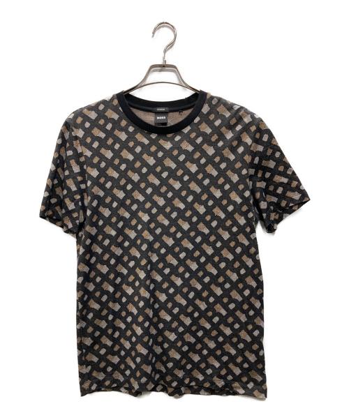 BOSS（ボス）BOSS (ボス) モノグラムTシャツ ブラック サイズ:Sの古着・服飾アイテム