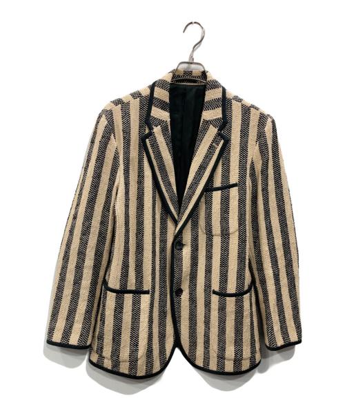 ISSEY MIYAKE MEN（イッセイミヤケメン）ISSEY MIYAKE MEN (イッセイミヤケメン) 裂き織り2Bジャケット ベージュ サイズ:SIZE2の古着・服飾アイテム