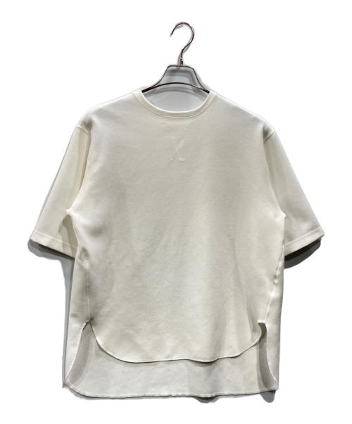 Whim Gazette（ウィムガゼット）Whim Gazette (ウィムガゼット) Vガゼットハーフスリーブプルオーバー ホワイト サイズ:Fの古着・服飾アイテム