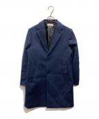 BEAUTY&YOUTH UNITED ARROWSビューティーアンドユースユナイテッドアローズ）の古着「ソリッド 120S メルトン チェスターコート」｜ネイビー