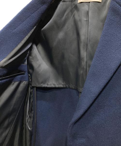 BEAUTY&YOUTH UNITED ARROWS（ビューティーアンドユースユナイテッドアローズ）BEAUTY&YOUTH UNITED ARROWS (ビューティーアンドユースユナイテッドアローズ) ソリッド 120S メルトン チェスターコート ネイビー サイズ:Sの古着・服飾アイテム