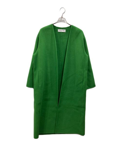 FRAY ID（フレイ アイディー）FRAY ID (フレイ アイディー) テーラーリバーガウンコート グリーンの古着・服飾アイテム