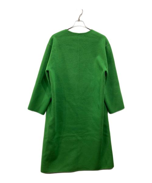 FRAY ID（フレイ アイディー）FRAY ID (フレイ アイディー) テーラーリバーガウンコート グリーンの古着・服飾アイテム