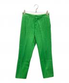 DRAWERドゥロワー）の古着「トラウザーパンツ」｜グリーン