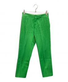 DRAWER（ドゥロワー）の古着「トラウザーパンツ」｜グリーン