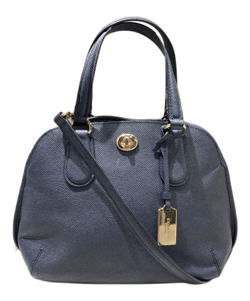 COACH（コーチ）COACH (コーチ) ハンドバッグ ネイビーの古着・服飾アイテム