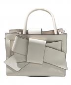 FRAY IDフレイ アイディー）の古着「リボンミドルバッグ」｜ホワイト