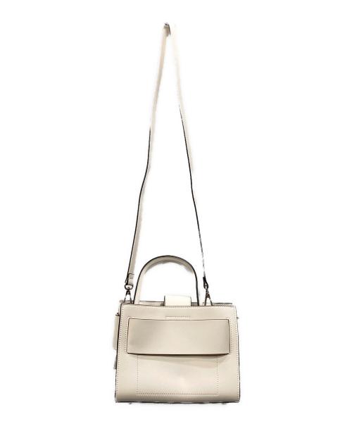 FRAY ID（フレイ アイディー）FRAY ID (フレイ アイディー) リボンミドルバッグ ホワイトの古着・服飾アイテム