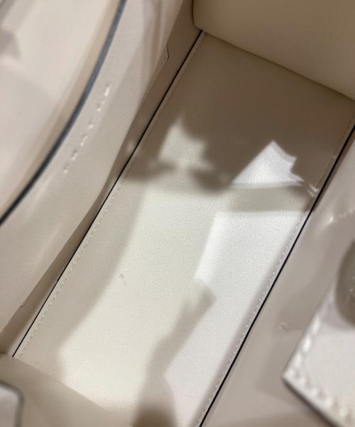 FRAY ID（フレイ アイディー）FRAY ID (フレイ アイディー) リボンミドルバッグ ホワイトの古着・服飾アイテム