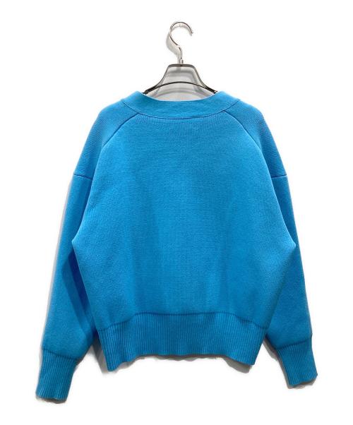 1er Arrondissement（プルミエ アロンディスモン）1er Arrondissement (プルミエ アロンディスモン) 接結ショートカーディガン ブルー サイズ:ーの古着・服飾アイテム