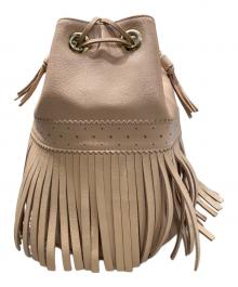 J&M DAVIDSON（ジェイ＆エム デヴィッドソン）の古着「フリンジショルダーバッグ」｜ピンク