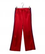 adidasアディダス）の古着「ワイドトラックパンツ」｜レッド