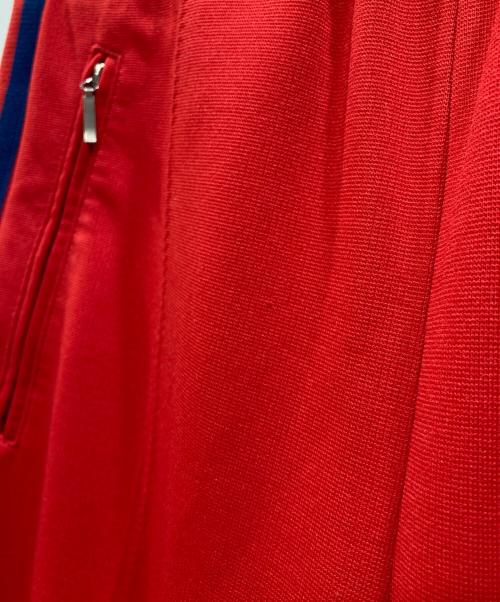 adidas（アディダス）adidas (アディダス) ワイドトラックパンツ レッド サイズ:Lの古着・服飾アイテム