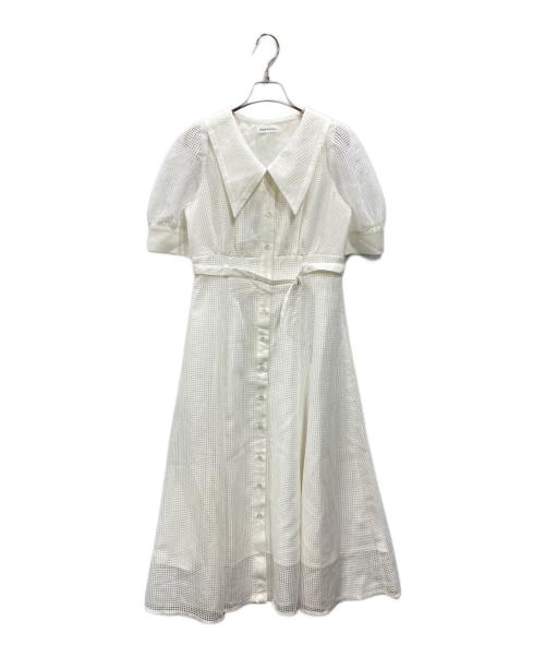 REDYAZEL（レディアゼル）REDYAZEL (レディアゼル) ビッグカラースクエアレースワンピース ホワイト サイズ:Freeの古着・服飾アイテム
