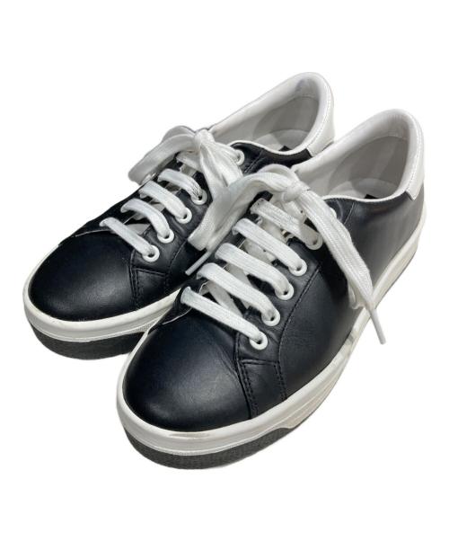MARC JACOBS（マークジェイコブス）MARC JACOBS (マークジェイコブズ) ローカットスニーカー ホワイト×ブラック サイズ:37の古着・服飾アイテム
