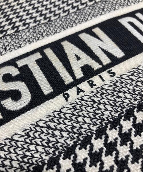 Christian Dior（クリスチャン ディオール）Christian Dior (クリスチャン ディオール) ブックトートミディアム ホワイト×ブラック サイズ:-の古着・服飾アイテム