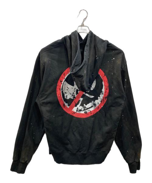 SOMEIT（サミット）SOMEIT (サミット) ダメージ加工パーカー ブラック サイズ:Lの古着・服飾アイテム